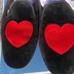 Stubbs & Wootton, women’s, size 8, Black Velvet Loafers